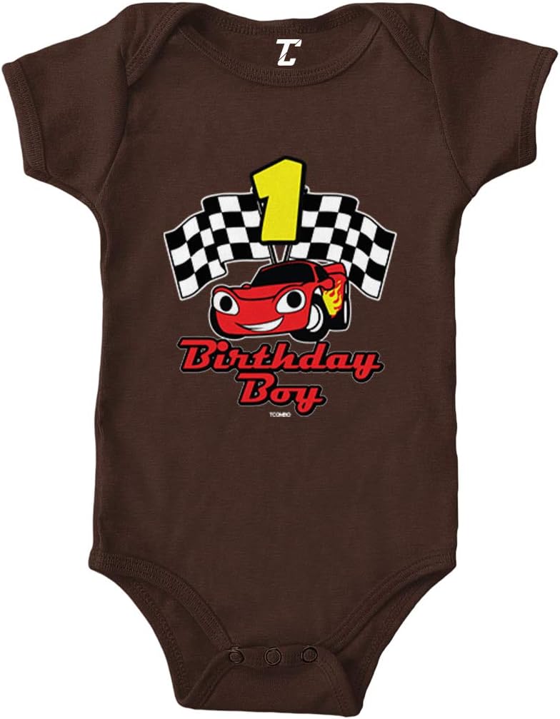 Birthday Boy Car One - 1 Year Old Fun Bodysuit