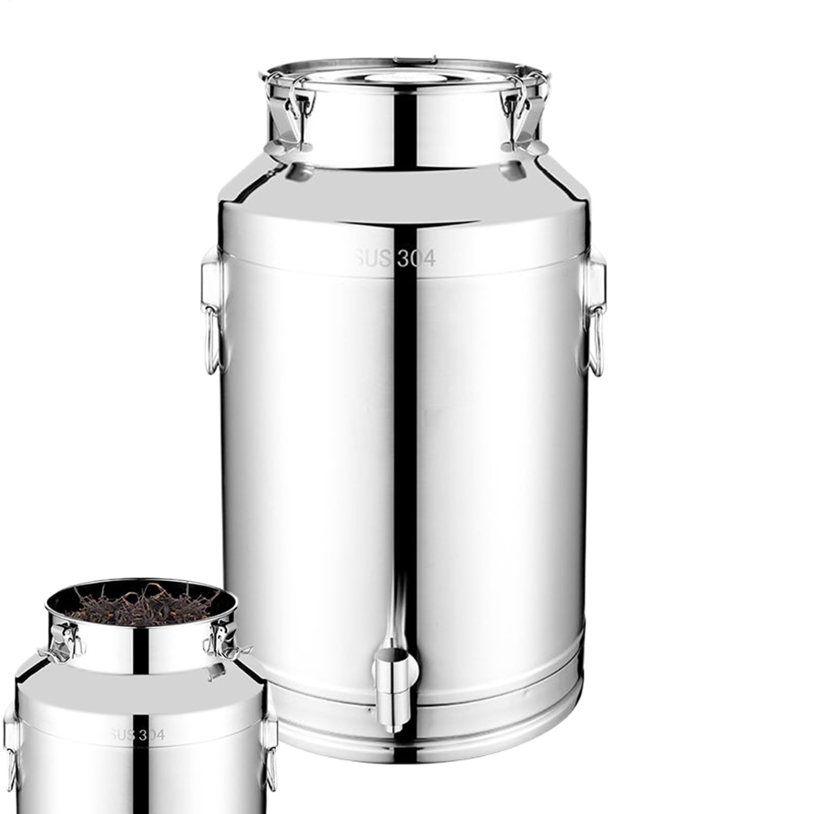 Contenitore Olio Acciaio Inossidabile 5L/9L/14L Utensili Da Cucina In | Contenitore Olio Da Cucina Per Latte Vino Birra Farina Cereali Fagioli Te In Cuc