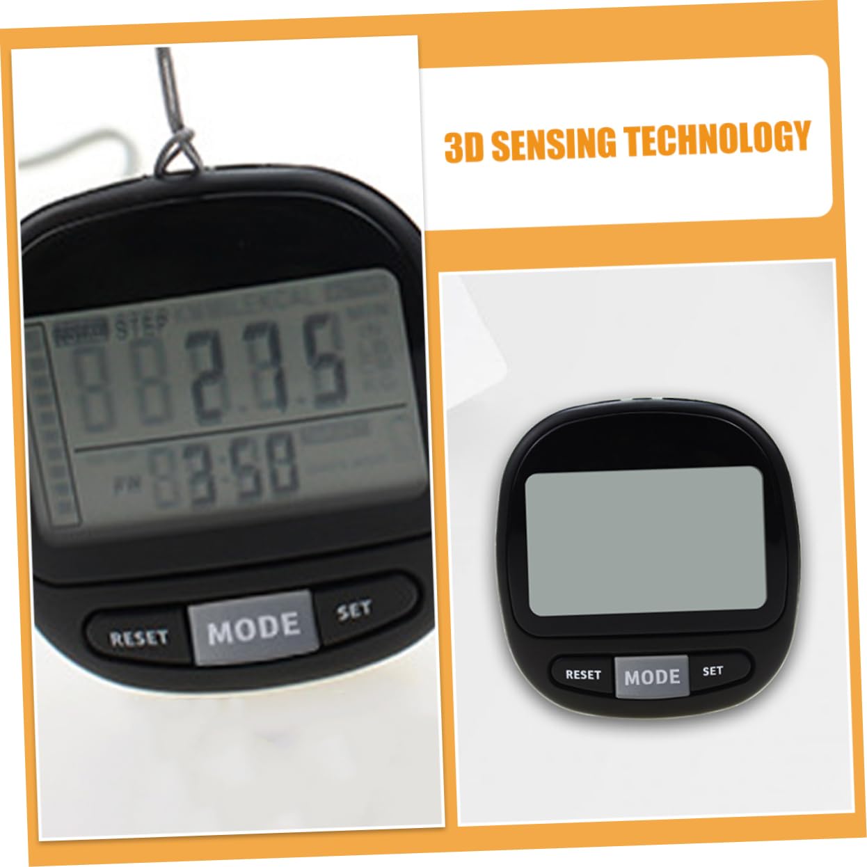 Balacoo 1 Set Seven-Day Pedometer Portable Step Counter Climbing Step Counter Pedometers for Seniors Clip on Step Counter Step Counter for Outdoor Pedometer Clip Black Electronic Component