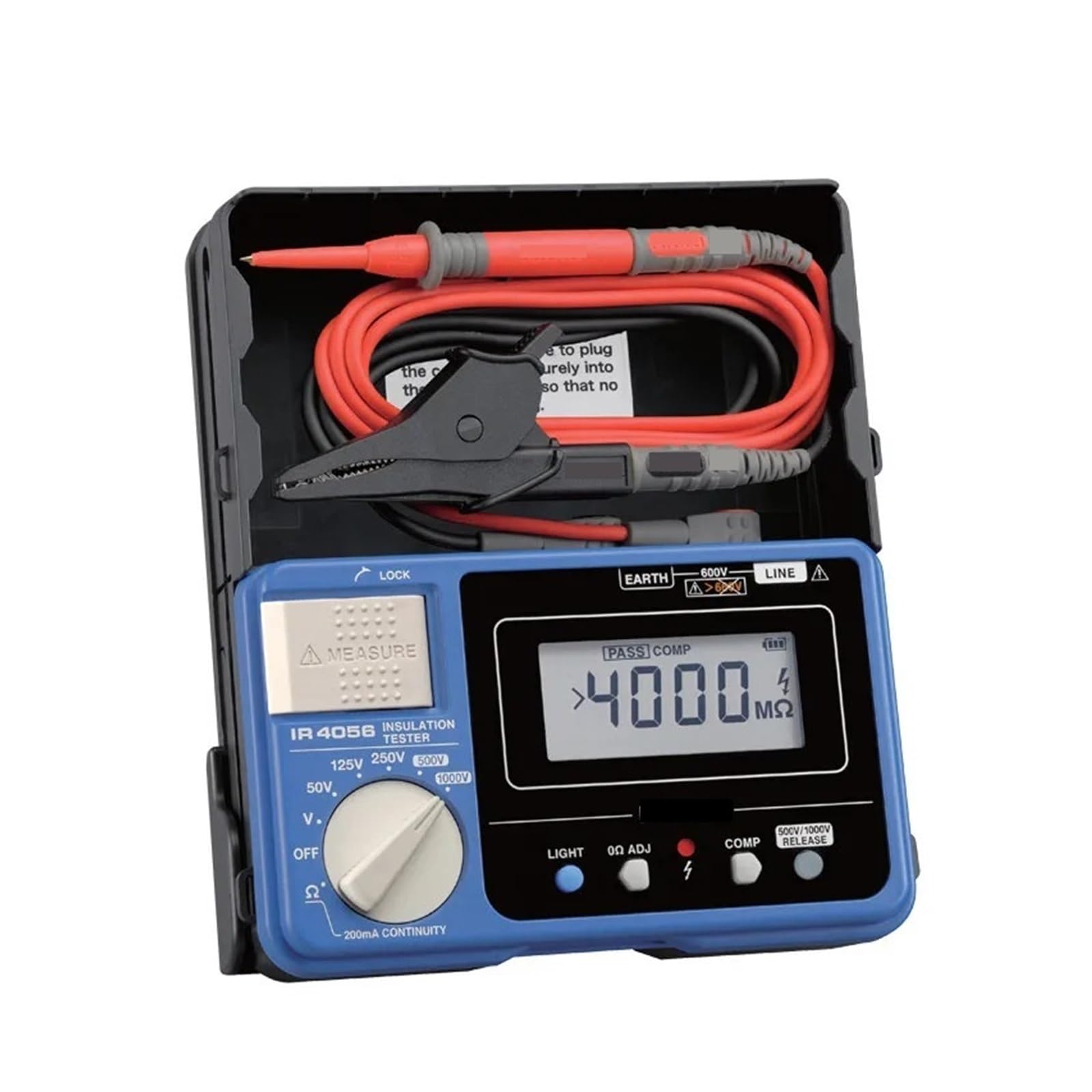 Multimetr cyfrowy, Cyfrowy tester izolacji IR4056-20, megaomomierz 50 V–1000 V dla bezpieczeństwa elektrycznego