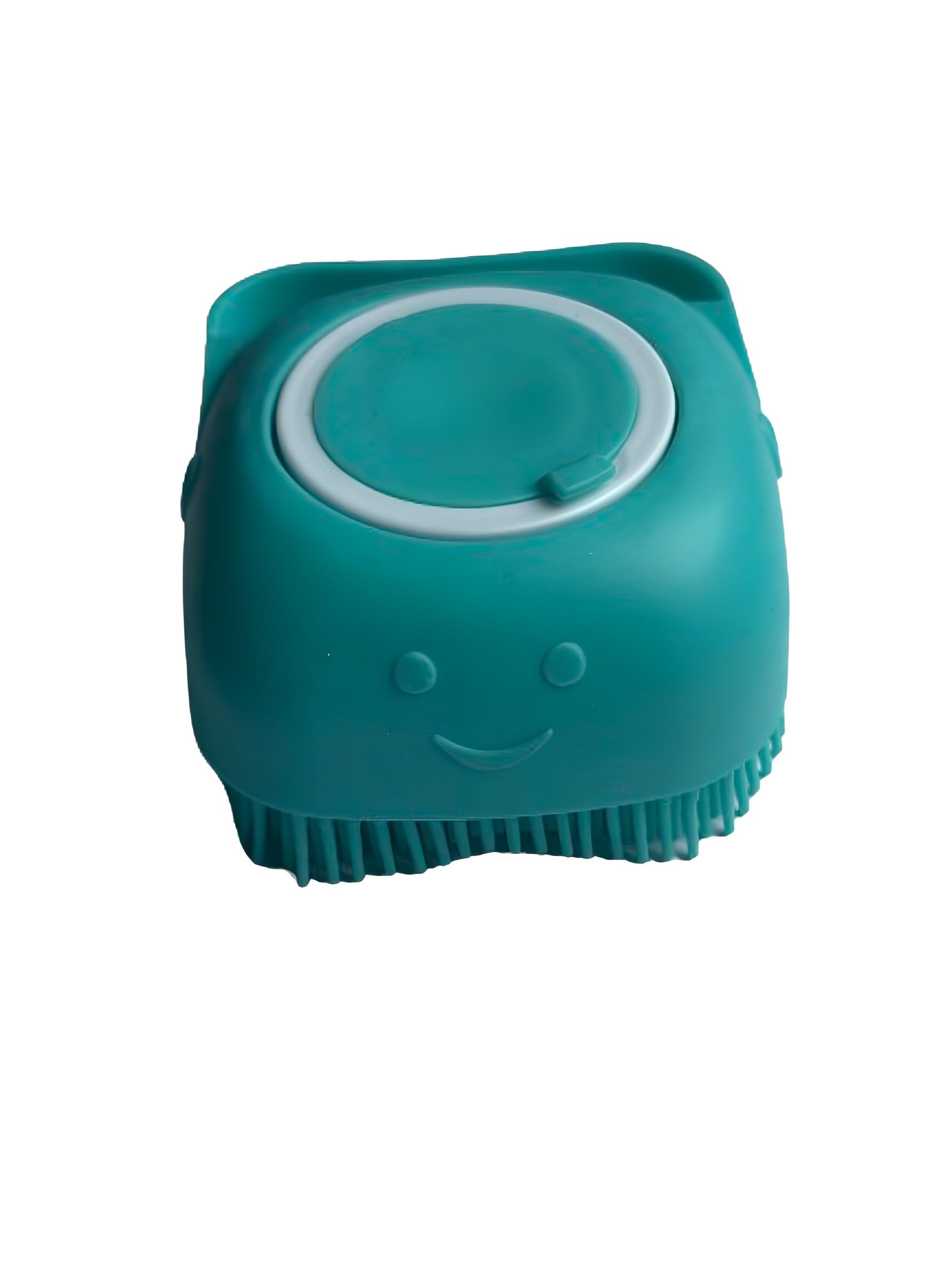 Silicone Massage Bath Brush body massage/silicone body scrubber/exfoliator with Soap Dispenser, Soft, Easily Cleanable, kids/adult shower loofah brush.