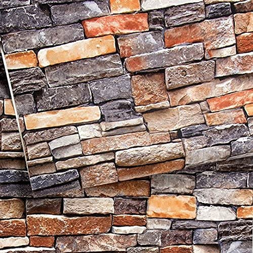 Matiko Brick Wallpaper, Stone Textured, Removable and Waterproof for Home Design and Room Decoration, Super Large Size 200x60 cm (B09HQVJXF8) Amazon Price History, Amazon Price Tracker