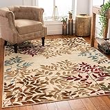 Well Woven Floral Leaves Modern Area Rug Multicolor 5x7 (5'3" x 7'3")
