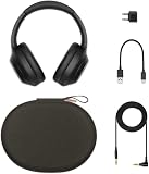 Sony WH1000XM4| Casque Bluetooth à réduction de bruit sans fil, 30 heures d'autonomie, avec micro pour appels téléphoniques, optimisé pour Amazon Alexa et Google assistant, Noir - 6