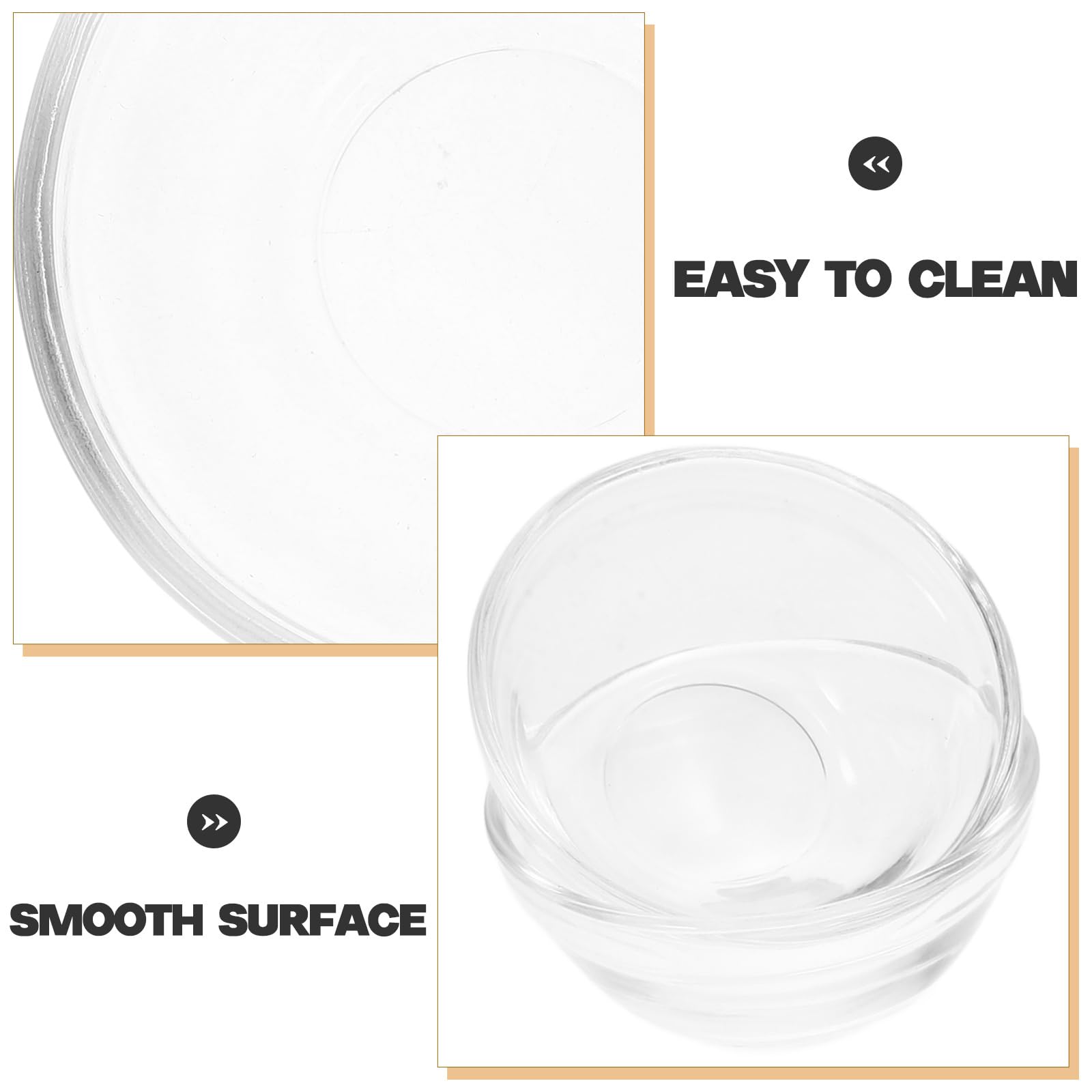 ABOOFAN 6pièces Bols Verre Transparent Pour Salades Desserts