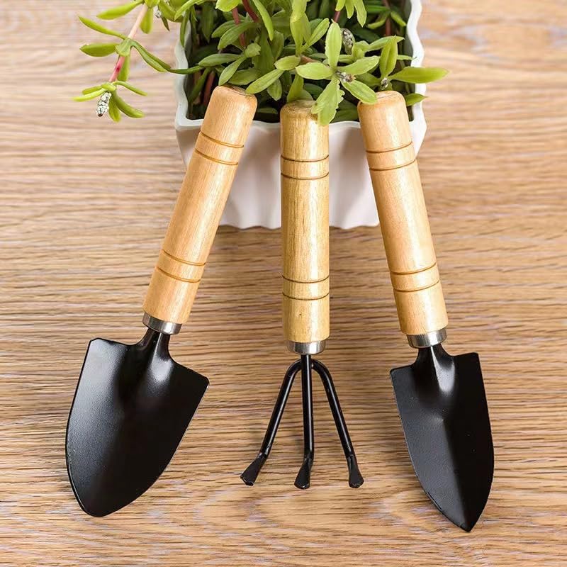 Set de 3 herramientas para jardín compacto miniatura 3