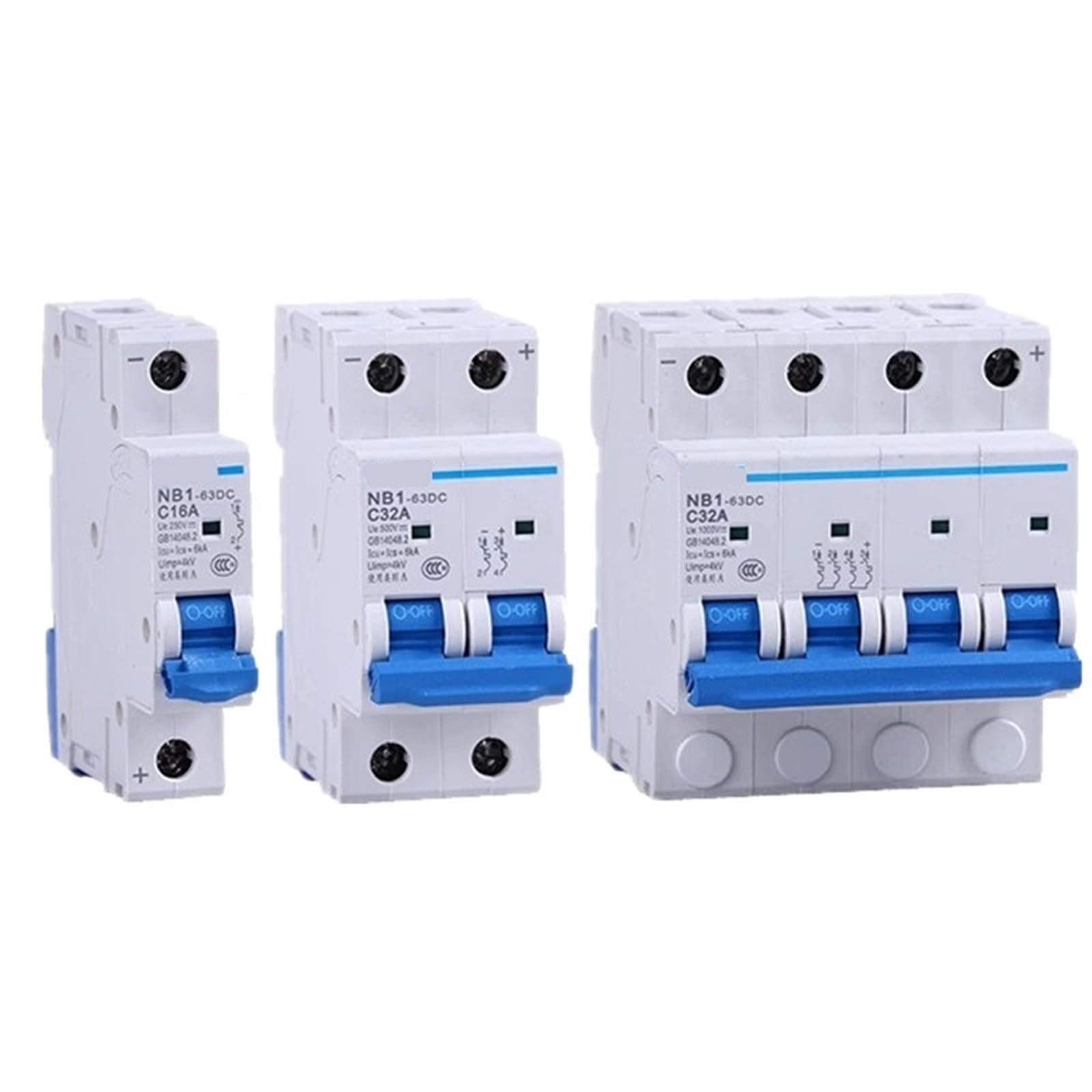 Disjoncteur NB1-63DC 4P protège votre installation solaire DC 1000V 63A