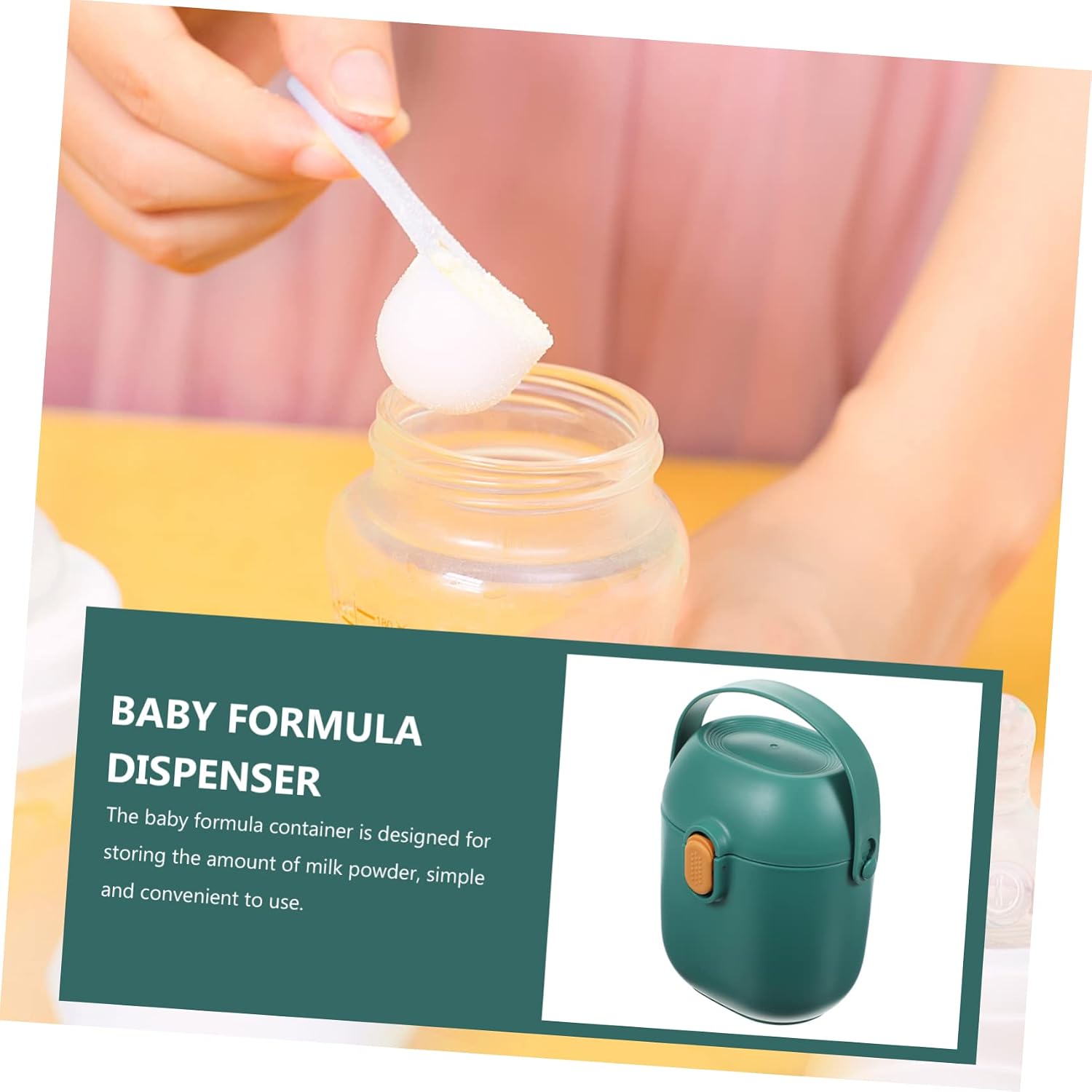 Toddmomy Dispenser Large Storage Tank Portable Milk Powder Container Leak-proof Simple Operation