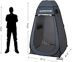 SONGMICS Portable Tente pop up, Dressing Room Privacy Shelter, pour camping en plein air Pêche Plage Douche Toilette, avec sac de transport zippé