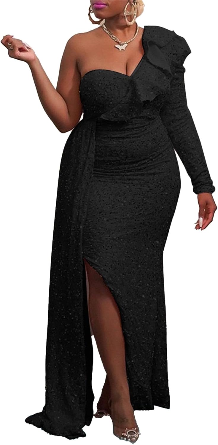Generic Women'S Maxi Formal Off Shoulder Sequin Dress Backless Evening Party Gowns Prom Dress Bridesmaid of The Bride Dresses
