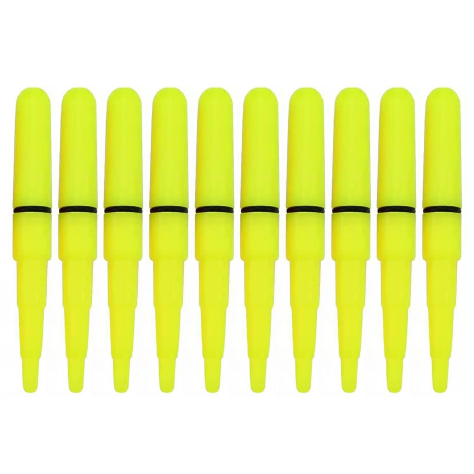 Wwhjr Light 10Pcs Fishing Rod Tip Glow Stick Led Clip On Rod Tip Glow Stick Waterproofs Led Night Fishing Rod Tip Pole