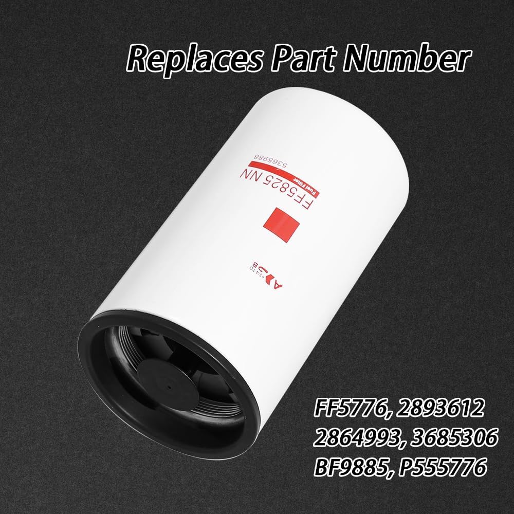 3PCS FF5825NN WF10515 Fuel Filter Compatible With Cummins ISX11.9 ISX15.0 QSX11.9 X15 Engines Fits Freightliner Peterbilt Kenworth Trucks Replaces 5599456 5365988 DBF6776 BF46129