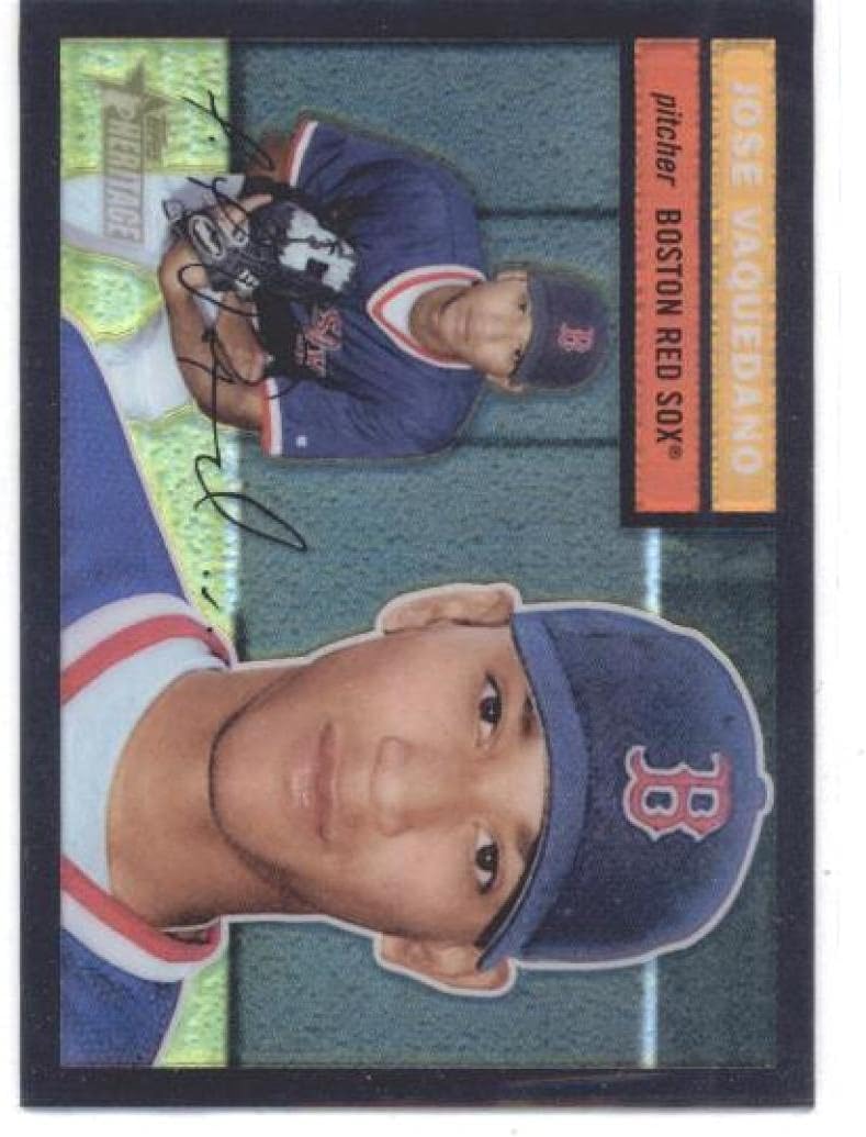 2005 Topps Heritage Chrome Black Refractors #THC87 Jose Vaquedano Boston Red Sox MLB Baseball Card /56 NM-MT