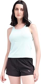 EVELVIE Padded Tank Tops for Women Camisole with Built-in Bra, Criss Cross Back Round Neck Ribbed Stretchable Slim Fit Price In India