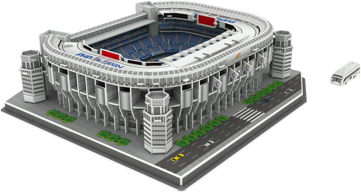 Rompecabezas 3D del Estadio Bernabéu Real Madrid, Recuerdo de fútbol, ​​Juguete Educativo for niños