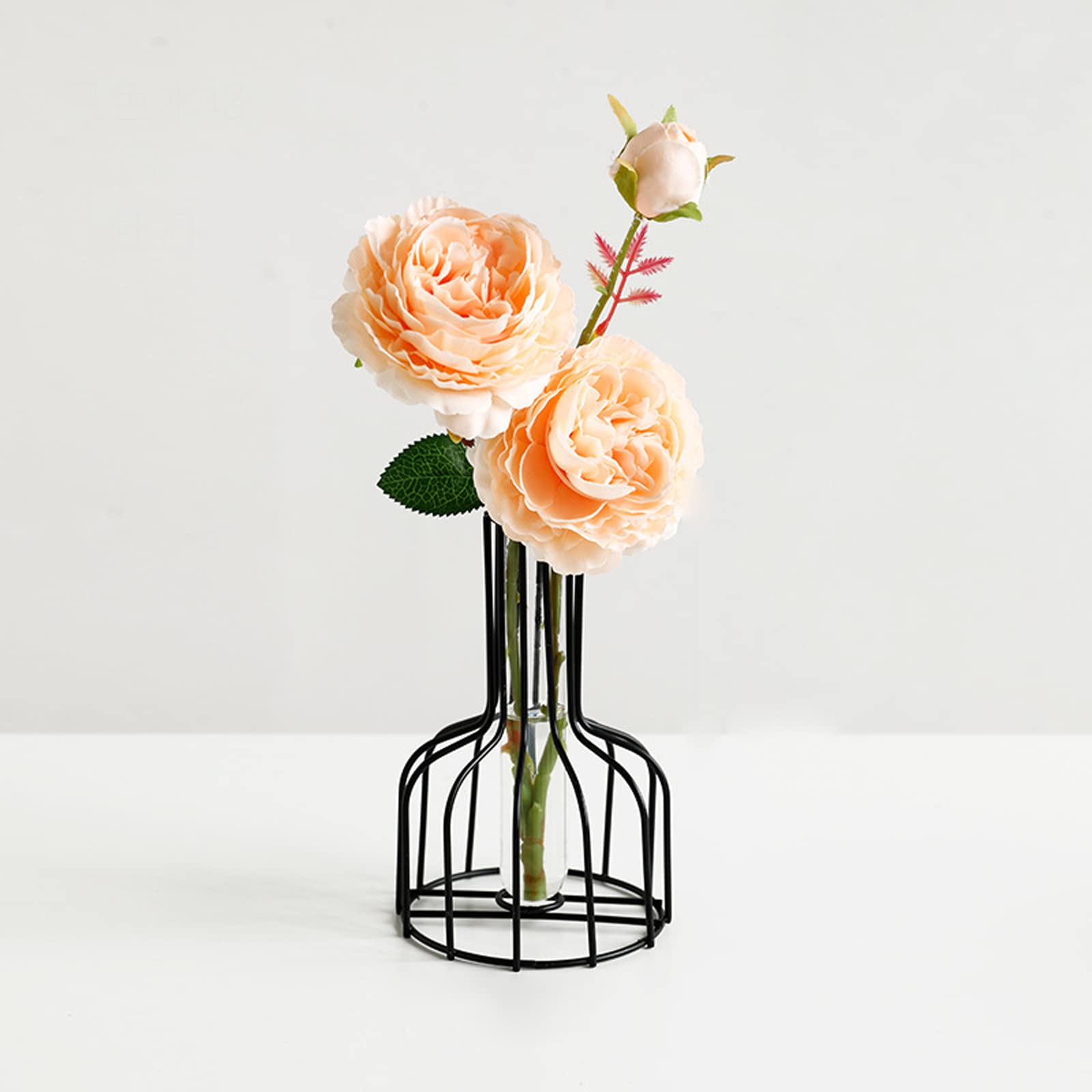 Vaso Fiori Nero: Hewory 6 Pezzi Vasi Decorativi Interni Moderni Design Vetro Cilindrico Centrotavola Bomboniere Casa Soggiorno