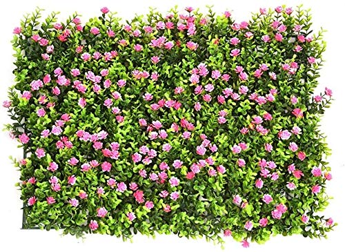 LVLUOKJ Siepe Artificiale con Fiori Siepe Verde