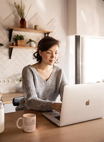 Miniatura 73 de Taza de cerámica Madrid Spain Skyline, taza blanca de recuerdo de Europa de 11 onzas, taza de café personalizada, regalo para cumpleaños, taza