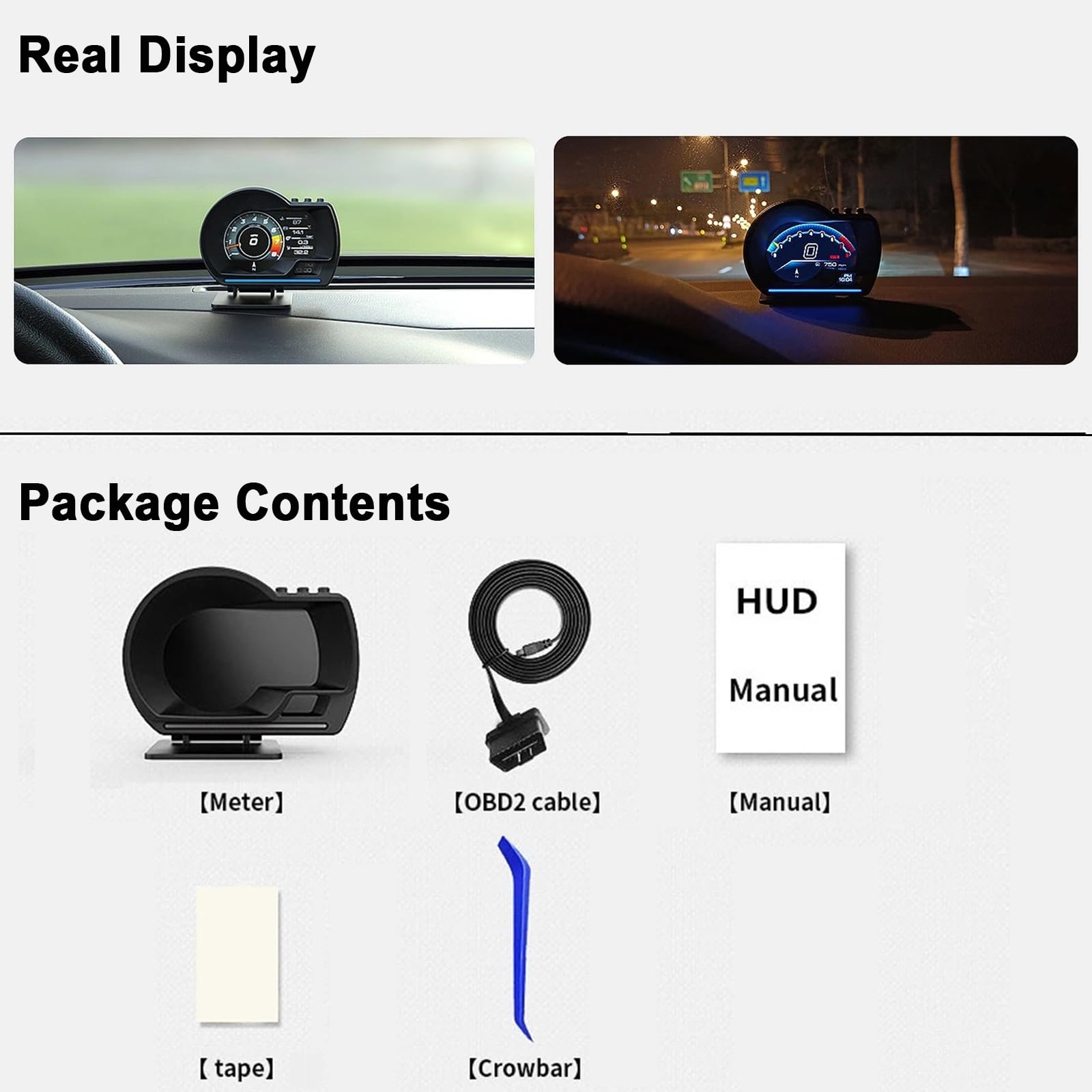 Geloo Car Head Up Display HUD GPS Compteur De Vitesse Voiture