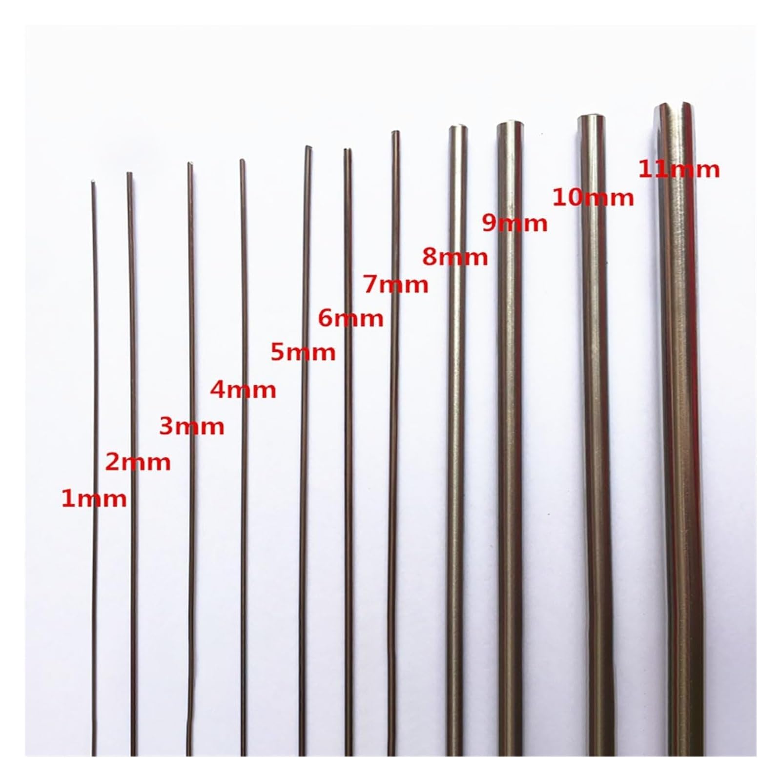 Drehen DIY Lathe 304 Runde Stahl Metall Stange, Runder Metallstab 304, massiver Stab for Heimwerker-Metallhandwerk und Hobbys der Metallverarbeitung, 20 Stück(3.5mm*100mm)