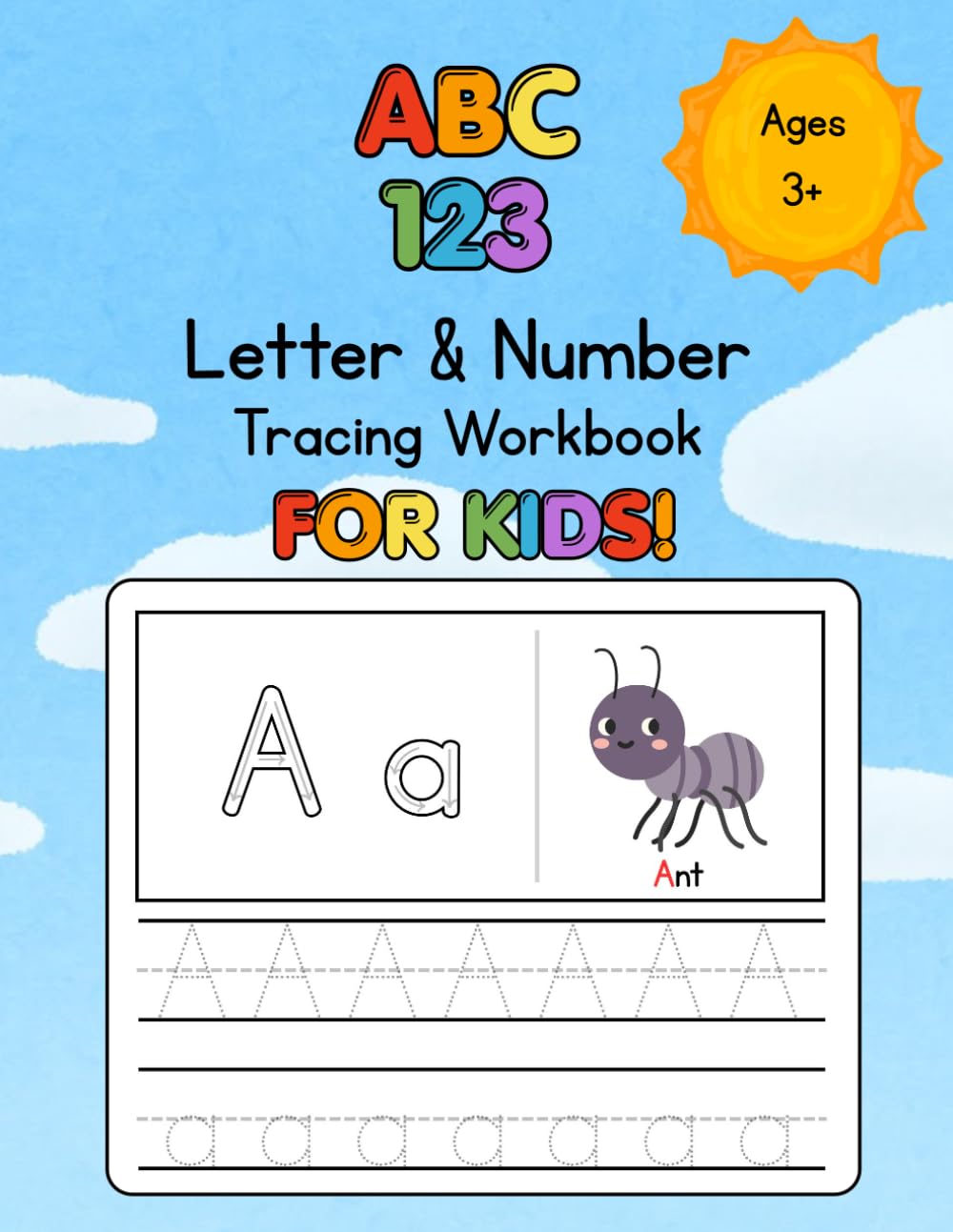 Letter and Number Tracing Workbook For Kids