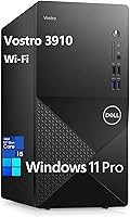 Vista 1 de Dell Vostro 3910 3000 Tower Business Desktop Computer, Intel 6-Core i5-12400, 8GB DDR4 RAM, 512GB PCIe SSD, WiFi, Bluetooth, RJ-45, DisplayPort