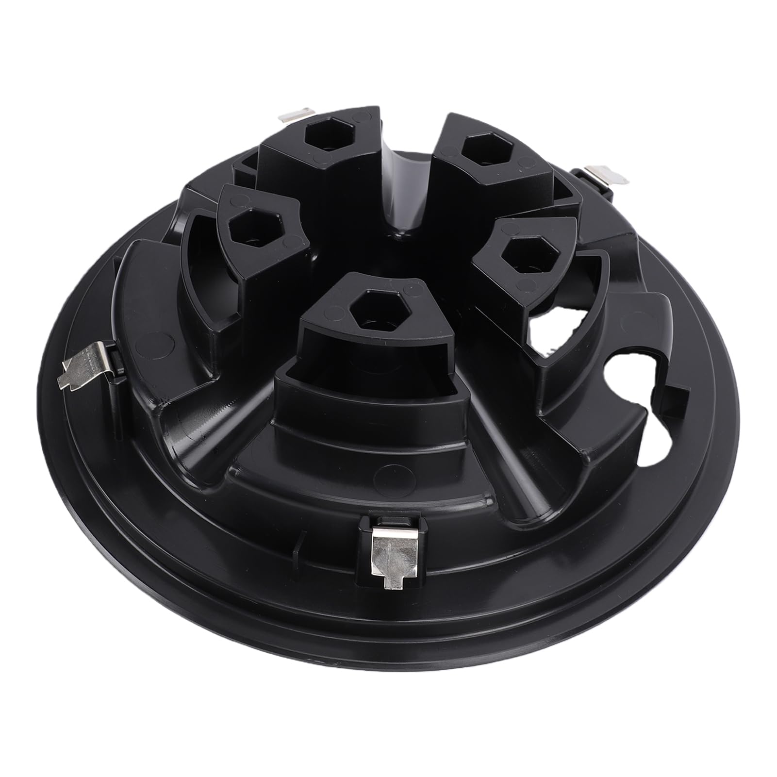 Paquet de 4 Couvercles de Moyeu de Roue de Chariot de de 8 Pouces, Remplacement de Capuchon de Moyeu de Chariot de Noir pour Voiture de Club E Z GO, avec Conception à Clipser