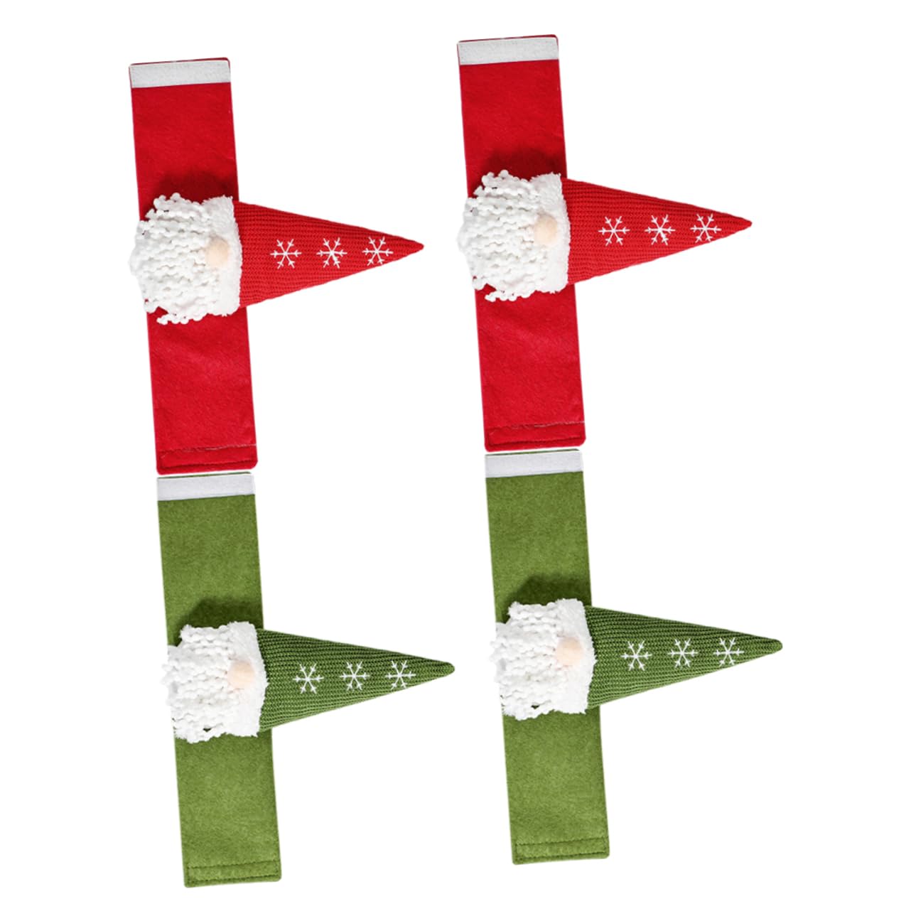 Toyvian 4pezzi Fermatende Natalizi Design GNOME Decorazione Festiva per Finestre Ritenzione Tende Morbido e Affidabile per Casa e Ristoranti