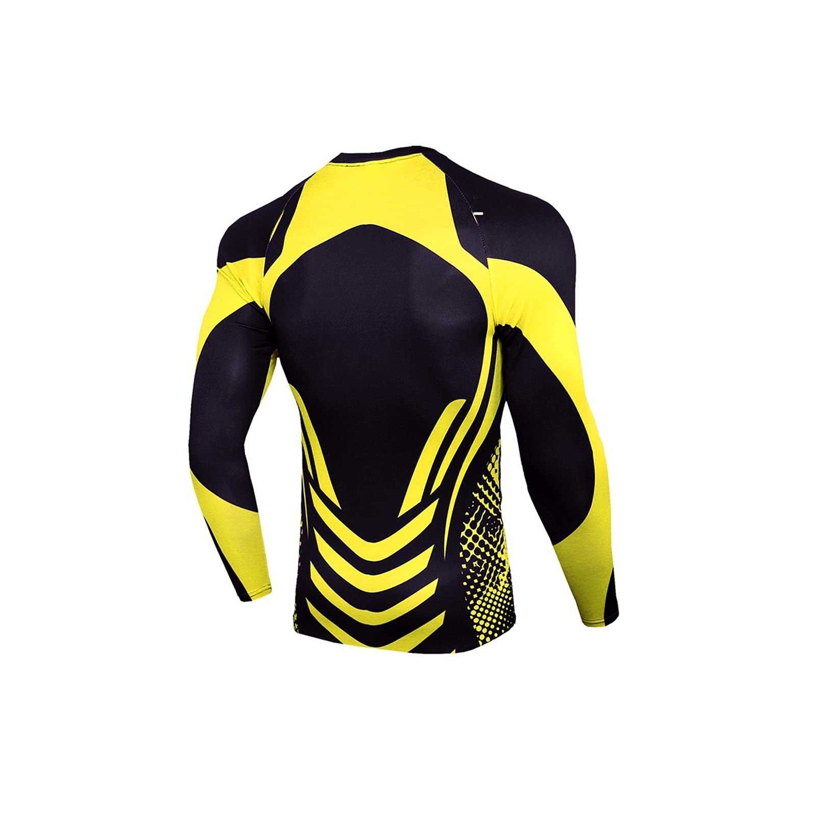 Fahrradbekleidung für Männer Radfahren Jersey Langhülse Fahrrad Rad Rad Hemden Schnelltisches T-Shirt eng anliegende elastische Sporttraining Kleidung Outdoor Lässige Laufkleidung Herren-Radsportbekle