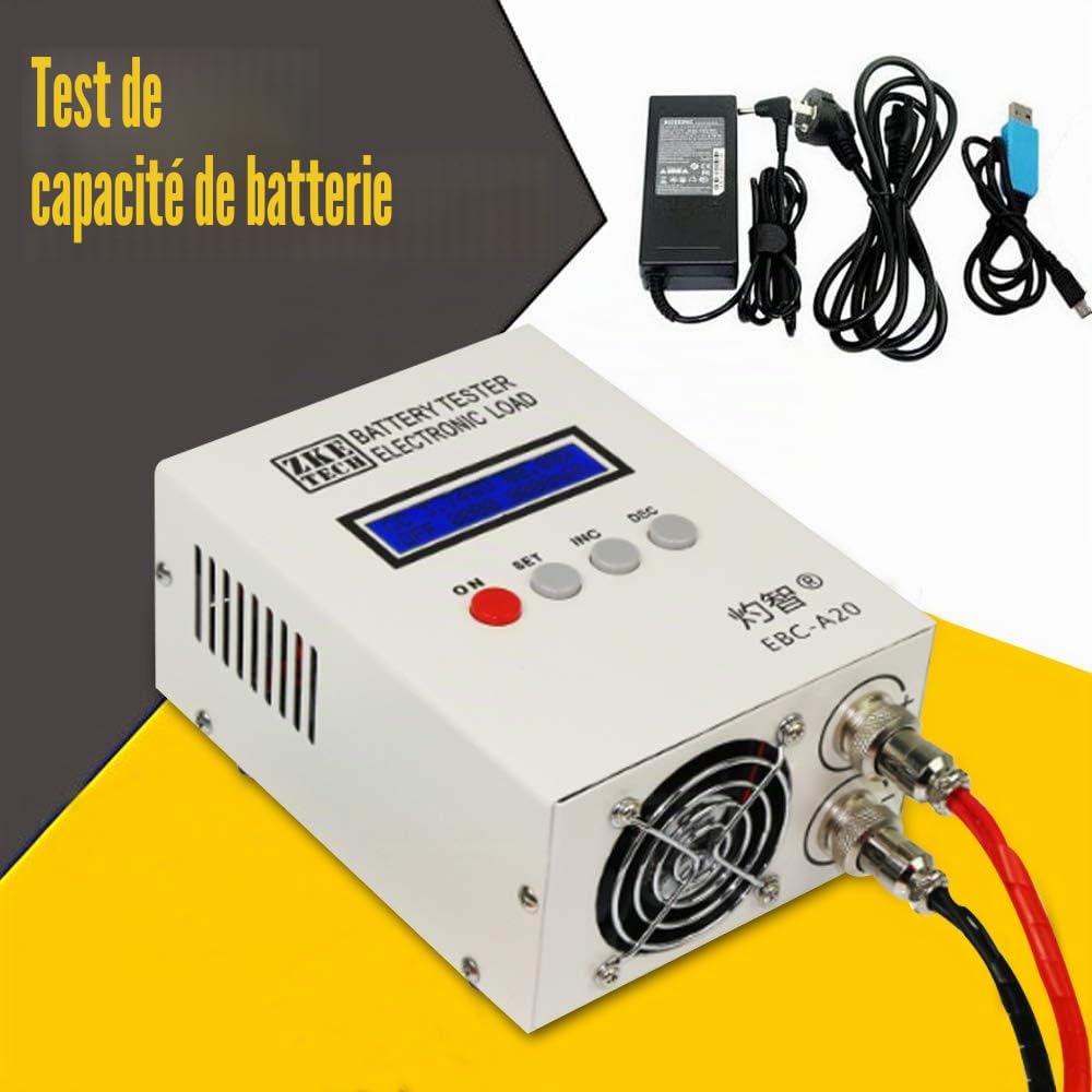 EBC-A20 Testeur de capacité de batterie avec fonction de charge et de décharge, testeur de capacité de batterie lithium/plomb-acide