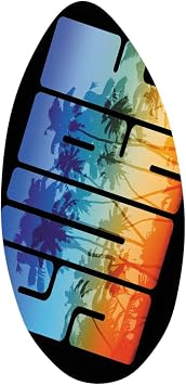 Skimboard, Water Surfboard, Premium Lightweight Skimboard Made of Wood, Wooden Bodyboard for Beginners, Adults, All Skimming Fans, Teenagers