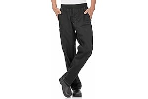 Chef's Comfort with a Cool Vent: Men's Baggy Chef Pants