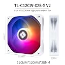 Thermalright Peerless Assassin 120 Digital ARGB White CPU Cooler, Dual Towers and Dual Fans Cooling, CPU Air Cooler, Digital Display Top Cover, 1850RPM+10%, for AM4/AM5,Intel LGA1851/1700, 5V ARGB Led gallery image