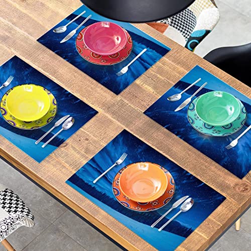 Set de table antidérapant bleu pour protéger la table des plats chauds - 8