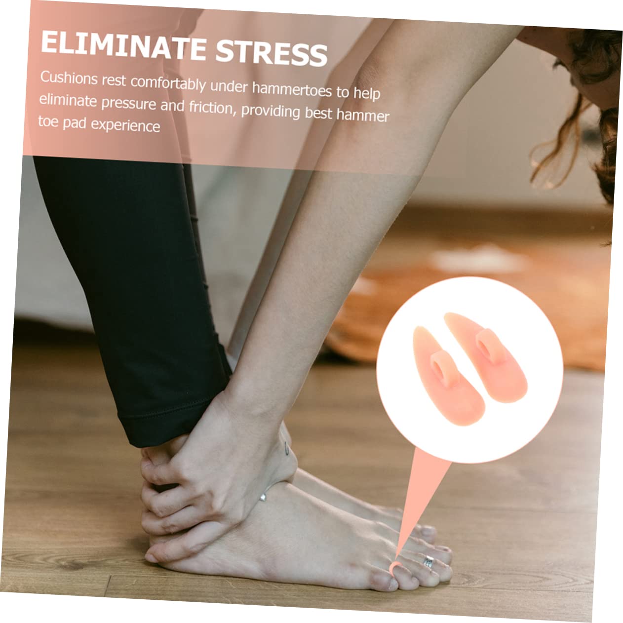Didiseaon 4pcs Toe Straighteners Skin Tone Toe Correctors and Bunions for Walking and Travel Protective Separators for Foot Care