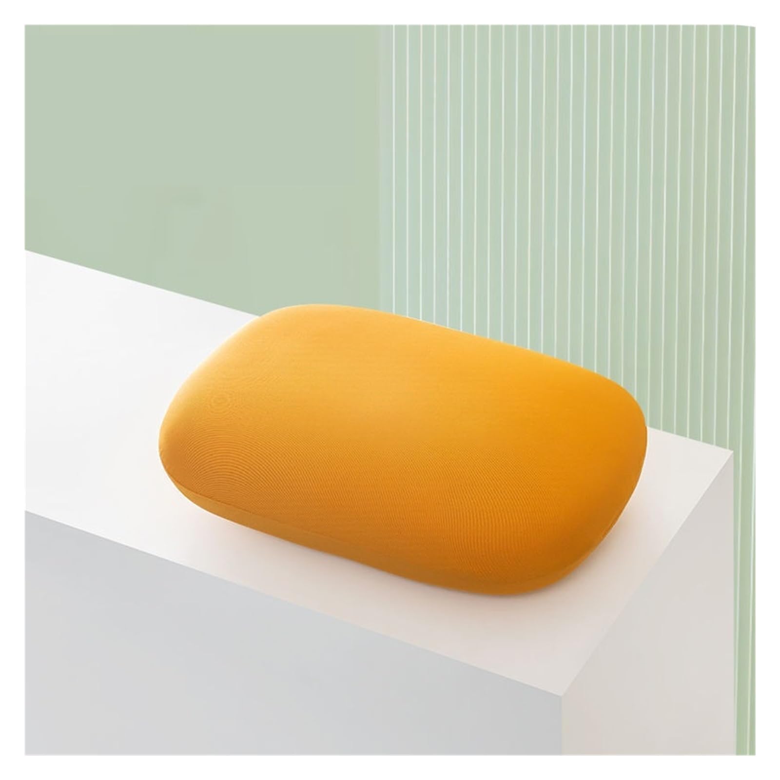 BNVEWR Pectin Pillow, Multifunction Memory Foam Neck Pillow Slow Rebound Soft Travel for Sleeping Cervical Health Massa Nap Pillows,Breathable(Orange)