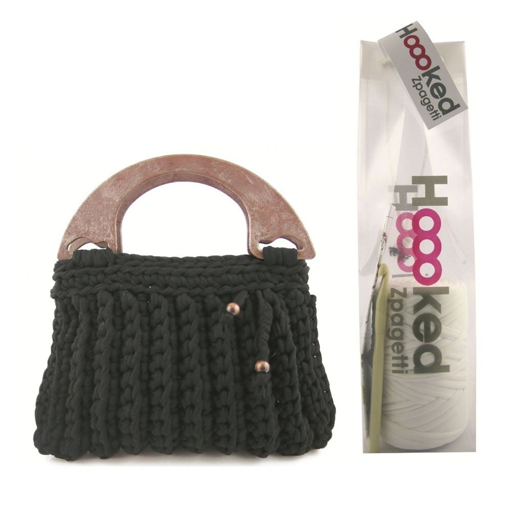 Hoooked Zpagetti Milano Handbag Crochet Kit - BLACK