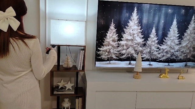 Image of 5-Tier Floor Lamp with Shelves & Remote, Dimmable S-Shaped Tree Bookshelf with 3 Color Temperatures, 1-Hour Timer, Tall Corner Standing Lamp for Living Room, Bedroom, Office(Rustic Brown)