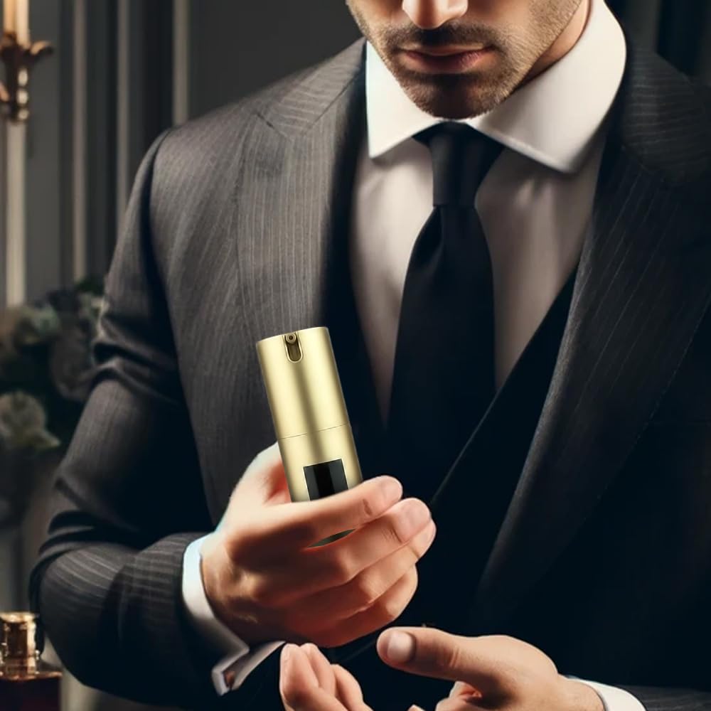 Sultan of Style Golden Scepter Limited Edition Perfume Oil para hombre, 45 ml, aroma picante y fresco, 100% libre de alcohol, aceites esenciales nutritivos, regalos para hombres