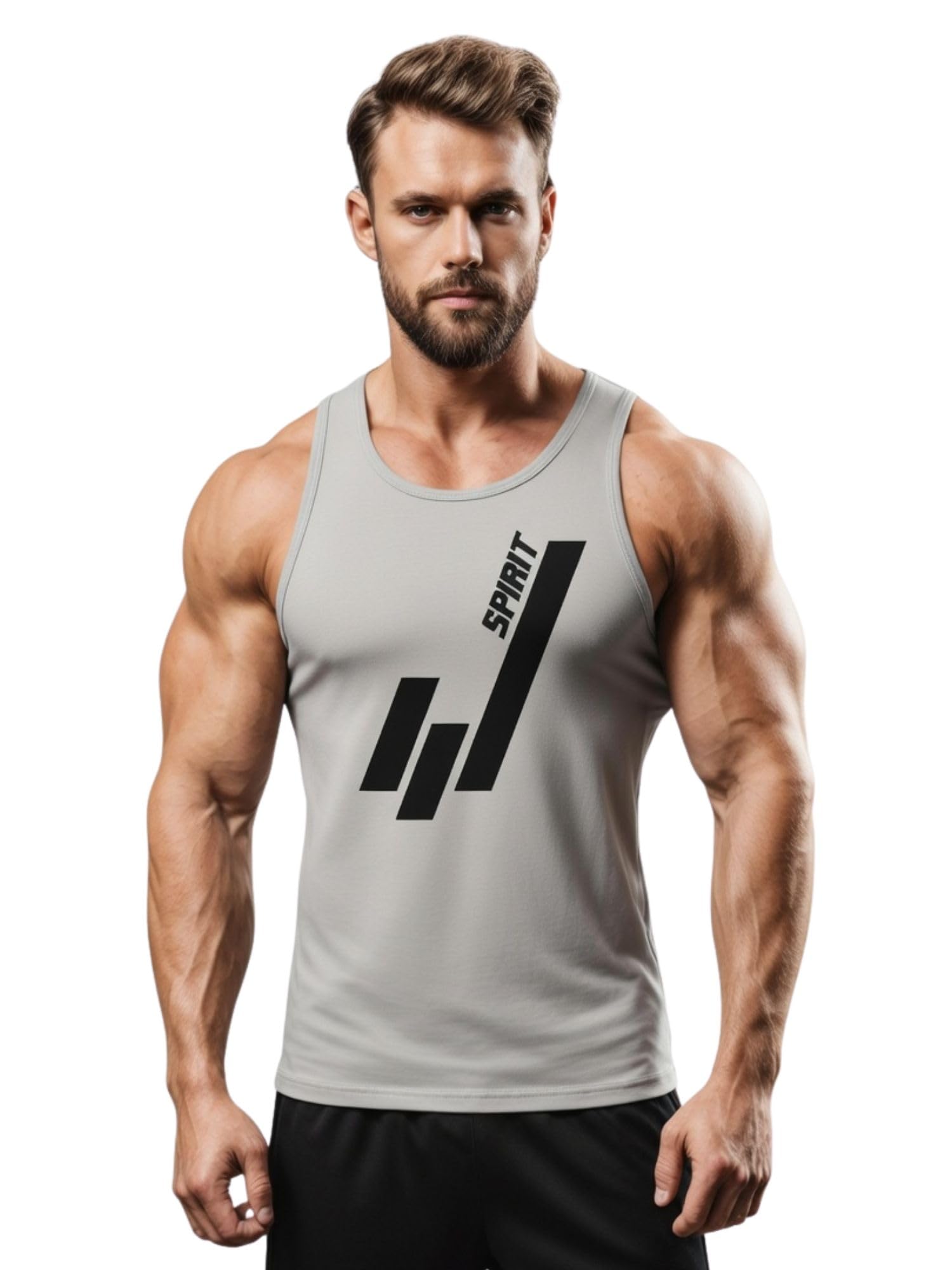3colors 3Colours RGB Men's Active Wear Sleeveless Tank top, Gym Vest, Leisure wear SPIRINT-picture-35