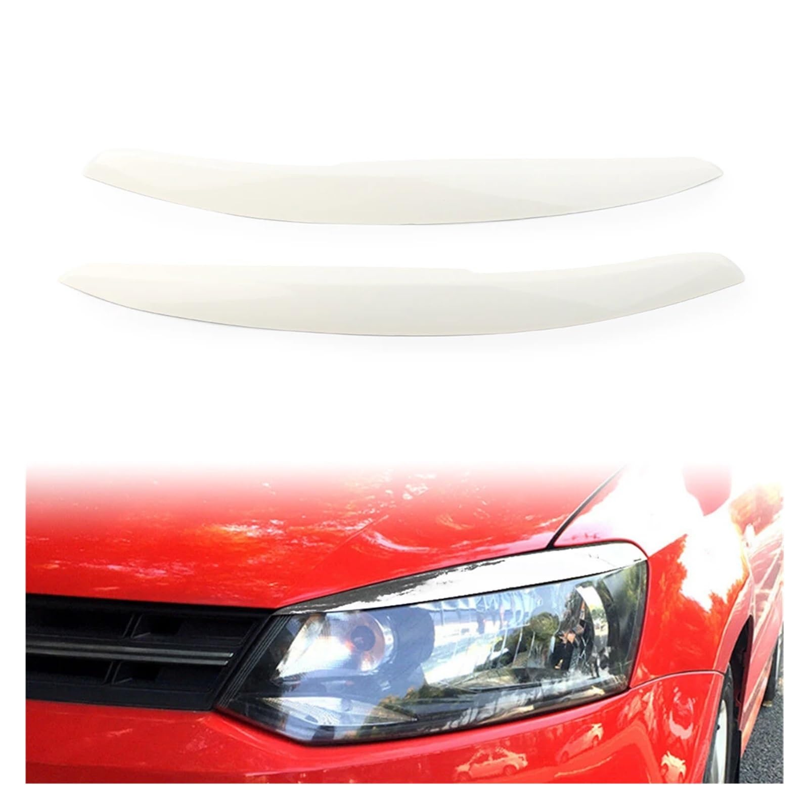 1 para reflektor samochodowy lampa brwi powieka wykończenia