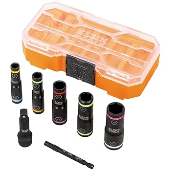 Klein Tools 65619 KNECT Flip-10 Metric Impact Socket Set