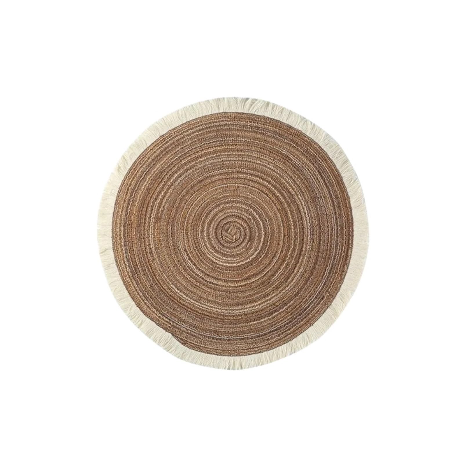 Oval Table Mats Rope Cotton Braided Oval Placemats Table Mats Washable Coasters Kitchen(Color6)