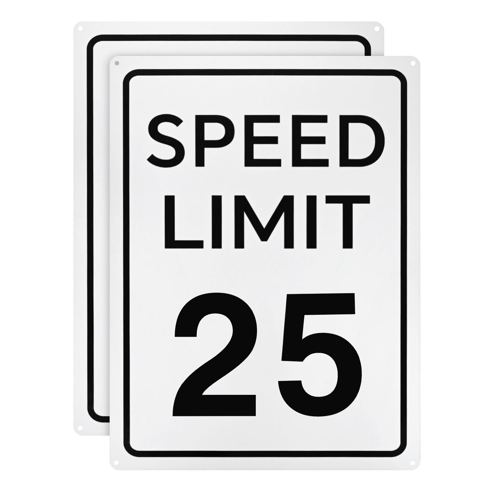 M METERXITY 2-Pack Speed Limit 25 MPH Sign