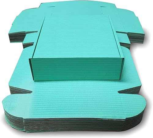 Pequeñas cajas de embalaje de envío verdes kaxilu 20pcs Cajas de envío L6xW6xH2 pulgadas Embalaje adecuado de comercio electrónico