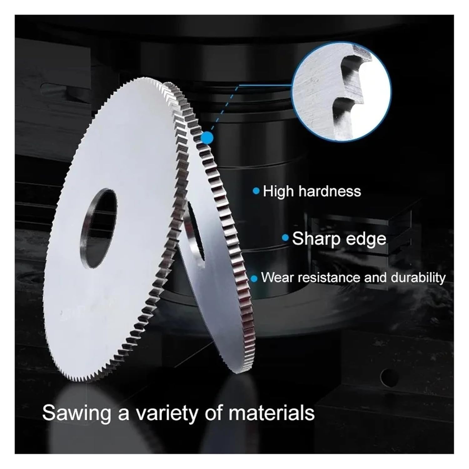 1 Piece Saw Blade for Cutting 150 160 200 mm Diameter W6542 Steel HSS Circular for CNC Slot Machining Milling Cutting Disc (200 mm x 4.0 x 32 x 50 T)