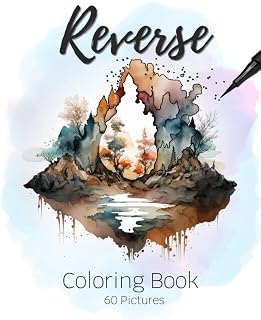 Reverse Coloring Book: 60 Fantasy Enviroment Images
