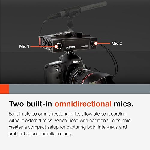 Miniatura 4 de TASCAM DR-70D - Grabadora de audio DSLR de 4 canales
