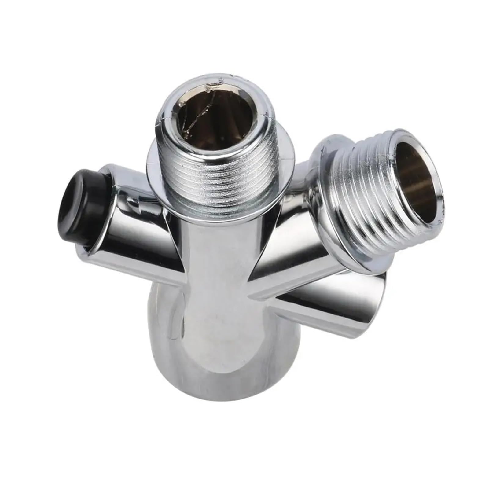 Shower Head Water Splitter Separator Adapter 1/2" Male Outlet Female Inlet 3 Way Plastic Diverter Bathroom Fittings for Bathroom Bathtub