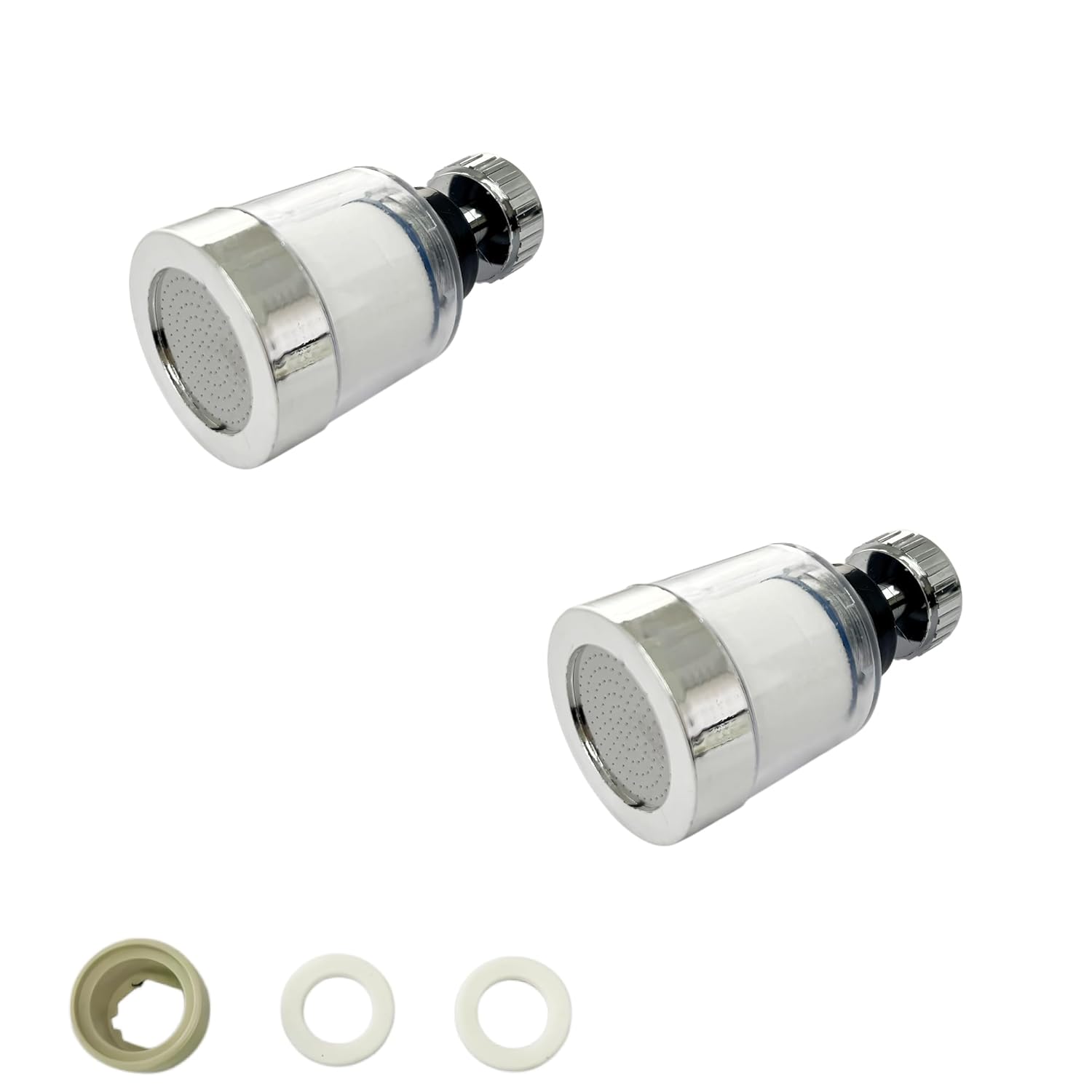 2PCS 360-Degree Rotating Faucet Filter Removes Heavy Metals Sink Filter Hard Water Purifier Faucet Purifier for Kitchen and
